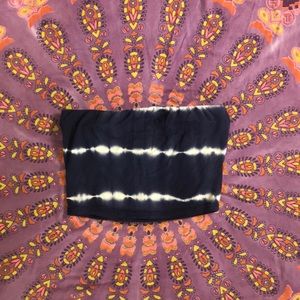 tie-dye crop/bandeau
